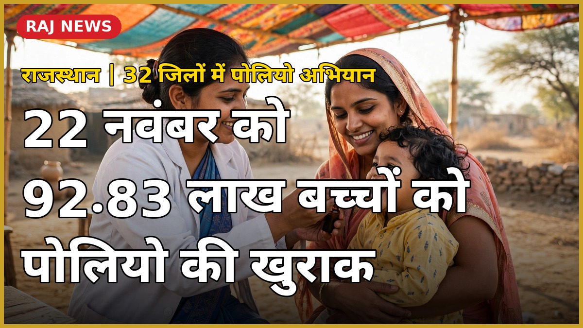 पल्स पोलियो अभियान 2026 राजस्थान