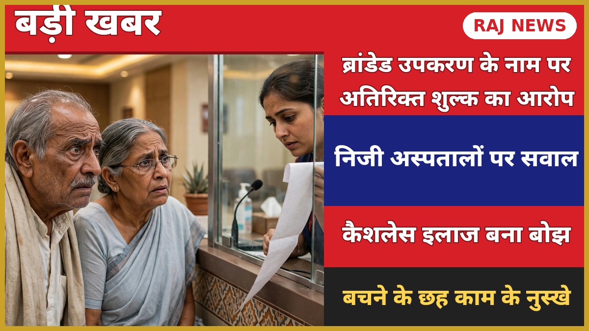 RGHS अतिरिक्त वसूली आरोप — निजी अस्पताल में इलाज कराते लाभार्थी मरीज