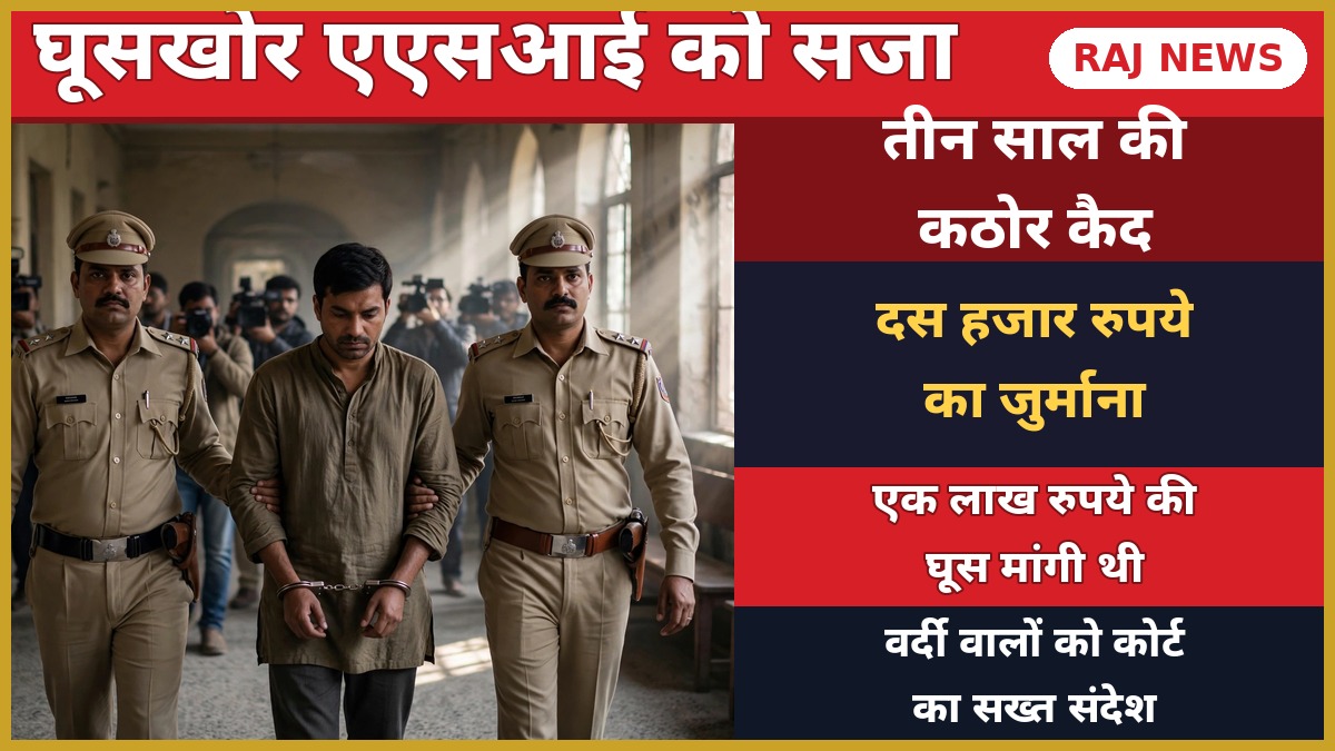 रिश्वतखोर एएसआई सजा: कोर्ट परिसर में पुलिस हिरासत में आरोपी