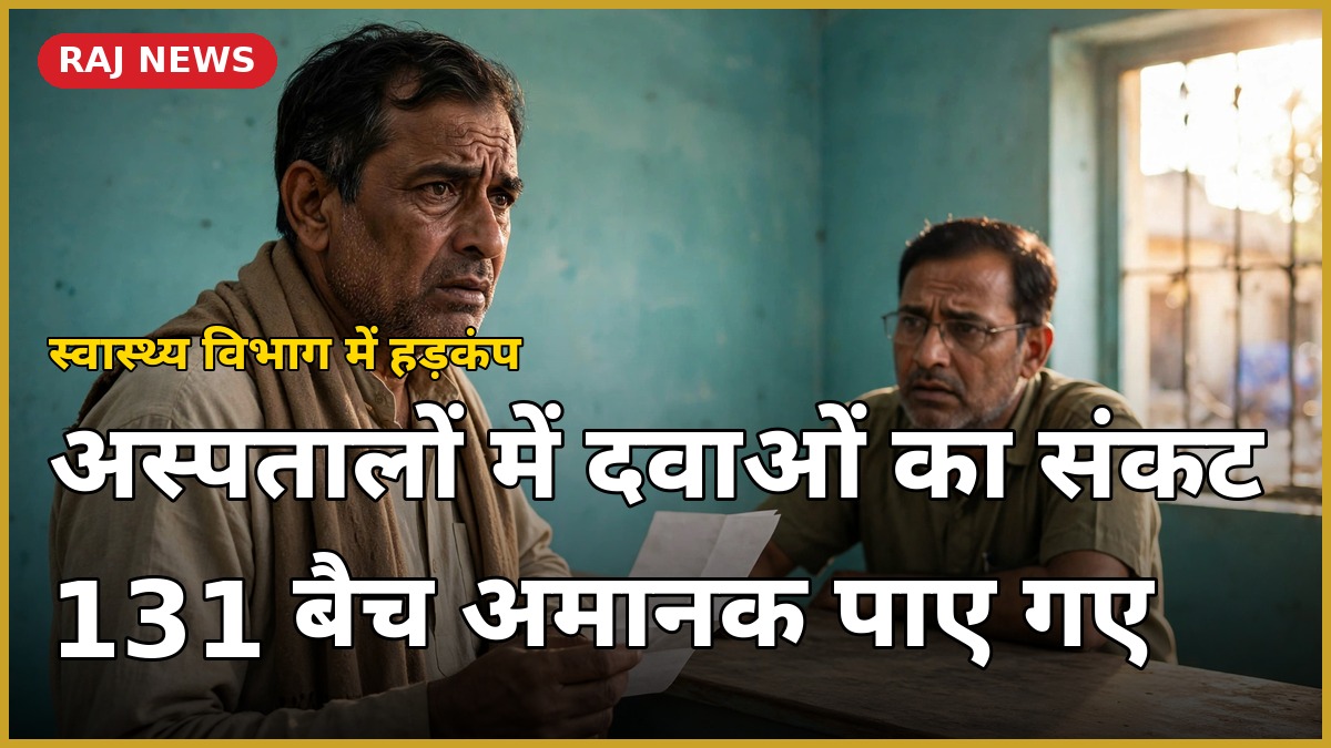 राजस्थान आरएमएससीएल दवा संकट — सरकारी अस्पताल में दवाओं की किल्लत और ऑडिट रिपोर्ट का खुलासा