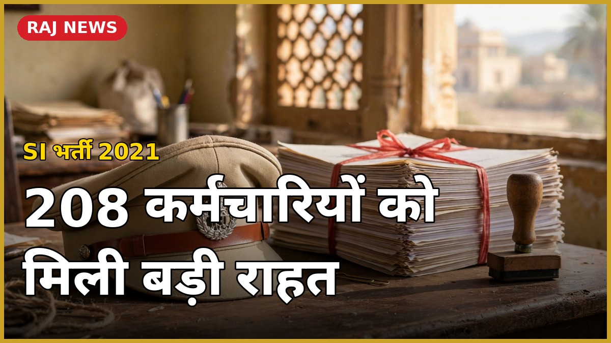 SI भर्ती 2021 में 208 कर्मचारियों की सेवा वापसी के आदेश की खबर