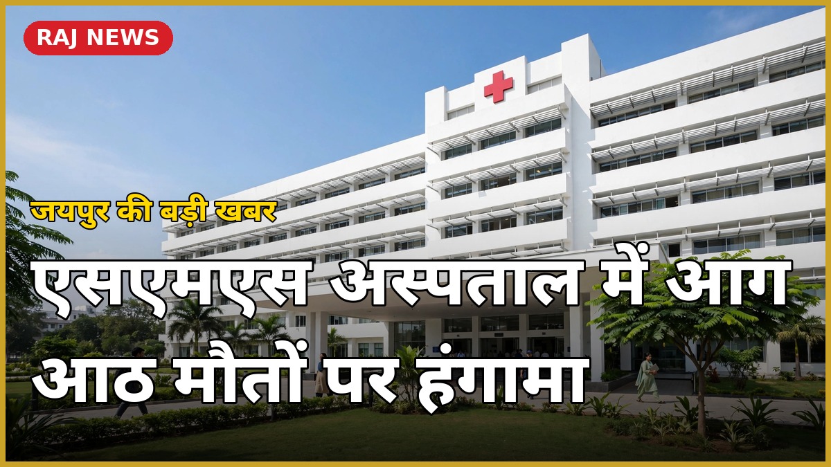 SMS अस्पताल आग जयपुर — एसएमएस अस्पताल भवन और इस्तीफे की मांग की खबर
