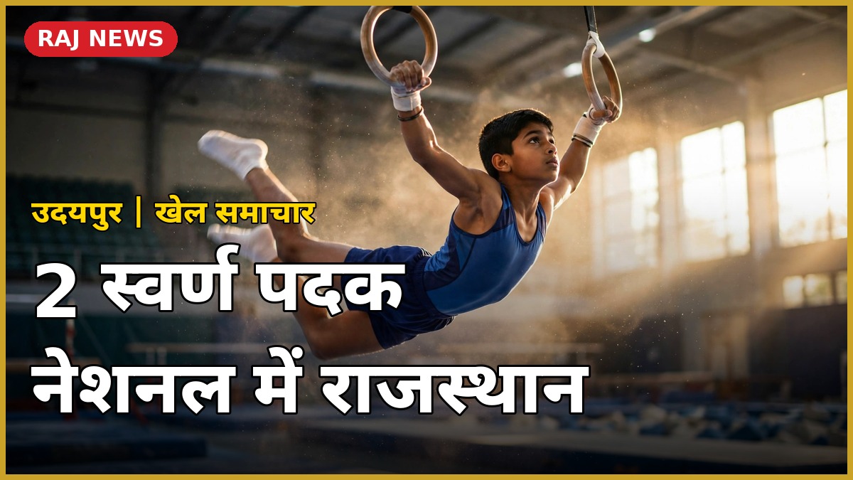 उदयपुर के जिम्नास्ट करम राज जलानिया ने राज्य स्तरीय जिम्नास्टिक प्रतियोगिता में दो स्वर्ण पदक जीते