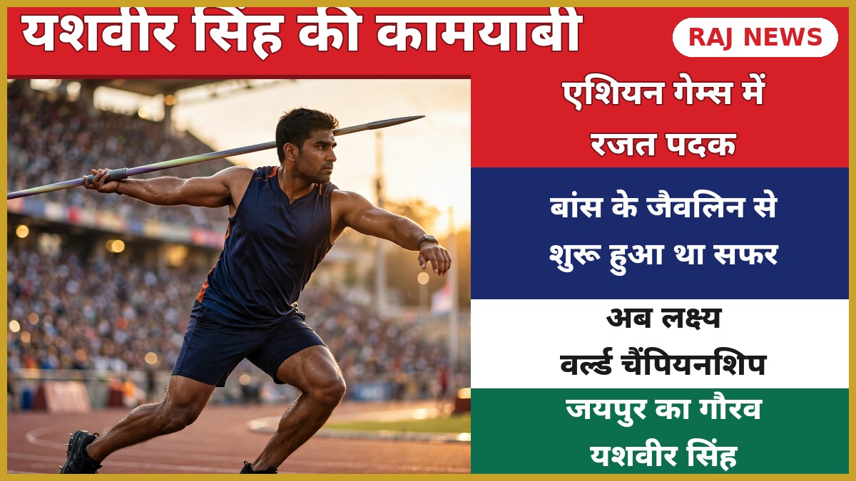 जयपुर के जैवलिन थ्रो खिलाड़ी यशवीर सिंह — एशियन गेम्स रजत पदक विजेता
